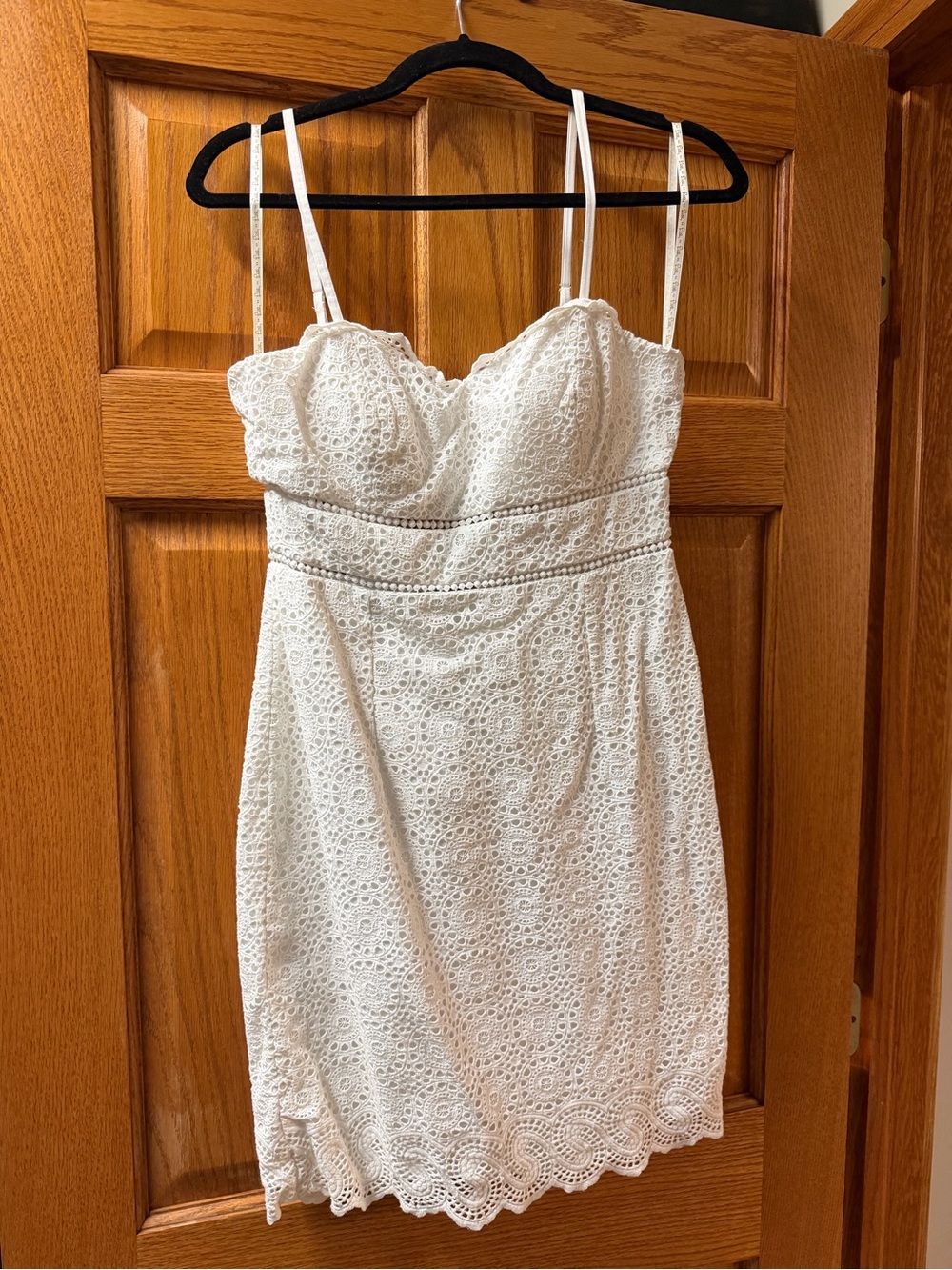 Lilly Pulitzer White Eyelet Spaghetti-Strap Mini Dress